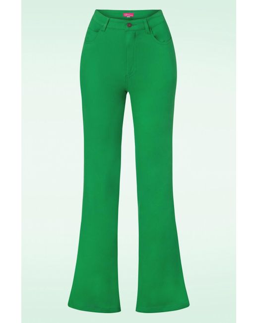 Tante Betsy Bootcut Jeans in het Green