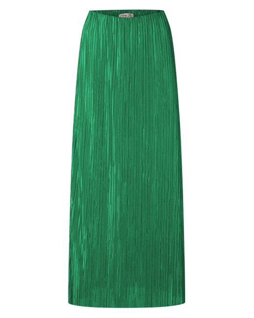 vintage chic for topvintage Lilly Pleated Maxi Rok in het Green