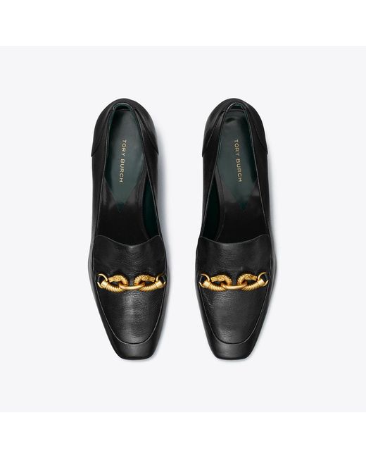 Tory Burch Black Jessa Heeled Loafer