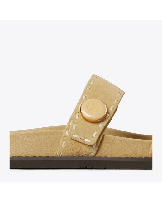 Tory Burch Metallic Romy Burch Slide