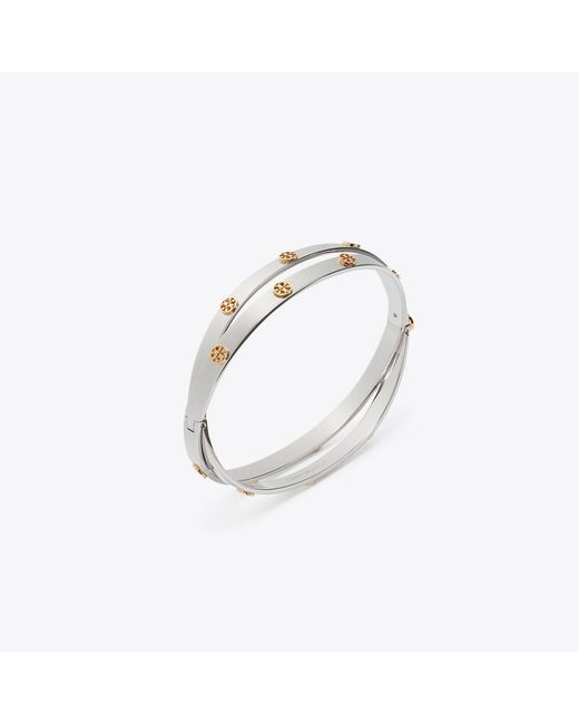 Tory Burch White Icon Double Bracelet