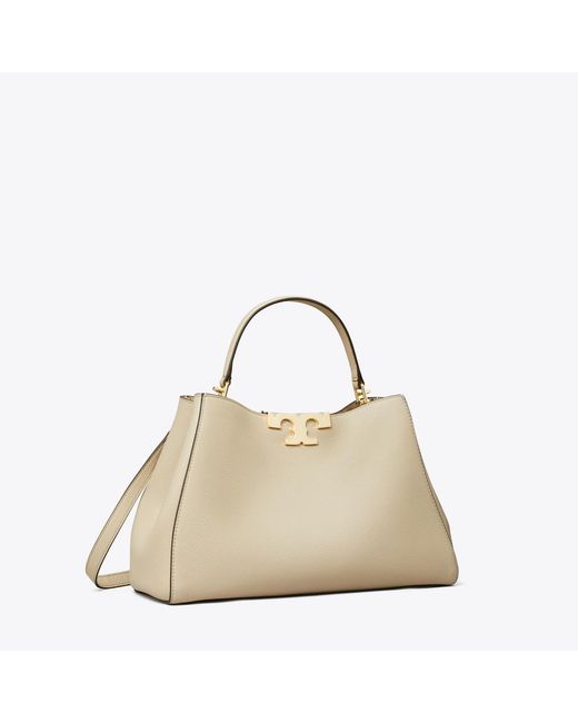 Tory Burch Natural Eleanor Soft Satchel, One Size