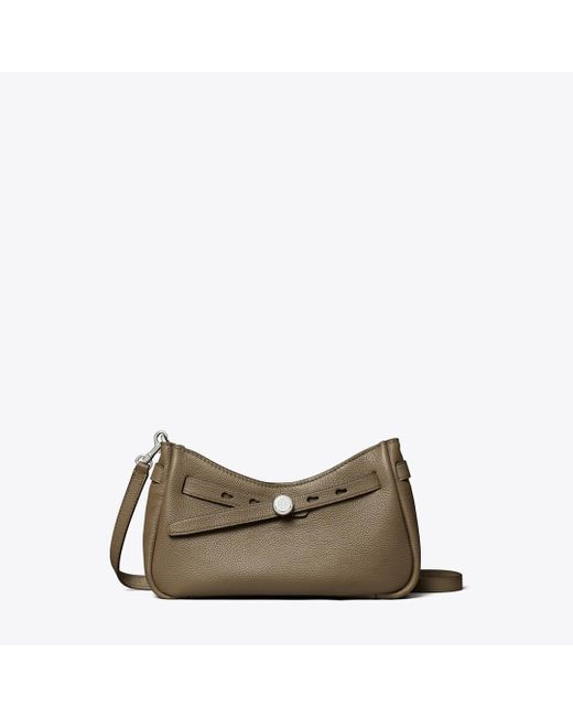 Tory Burch Brown Romy Zip Top Crossbody, One Size