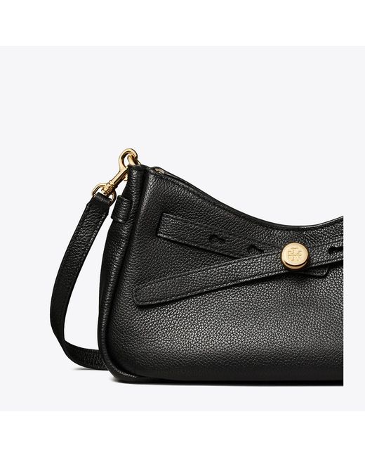 Tory Burch Black Romy Zip Top Crossbody, One Size