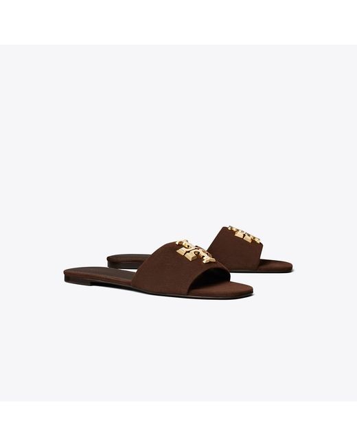 Tory Burch Brown Eleanor Slide