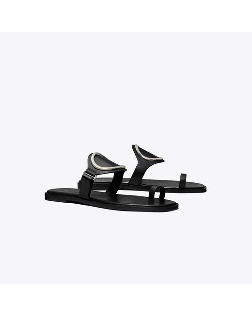 Tory Burch Black Toe Ring Sandal
