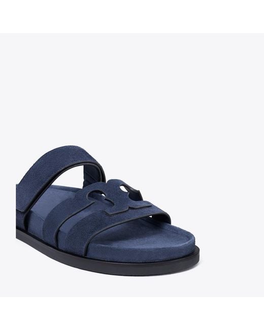 Tory Burch Blue Ines Sport Slide