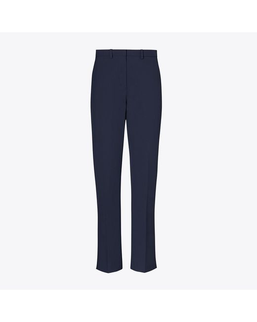 Tory Burch Blue Cropped Stretch Golf Pant