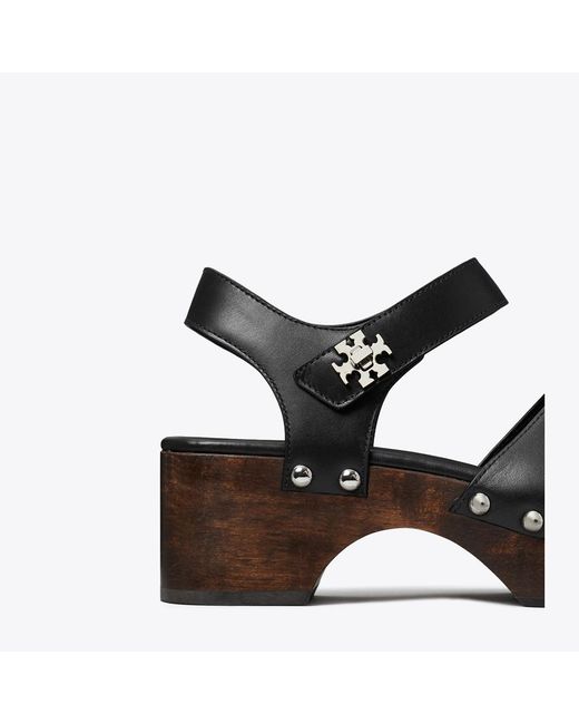 Tory Burch Black Turnlock Clog