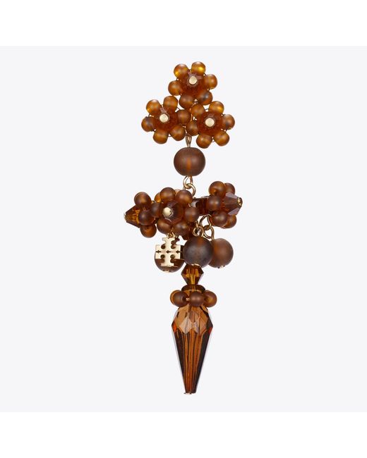 Tory Burch Multicolor Curiosity Beaded Linear Earrings