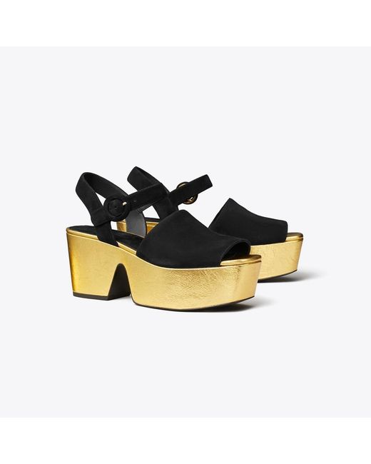 Tory Burch Black Platform Sandal