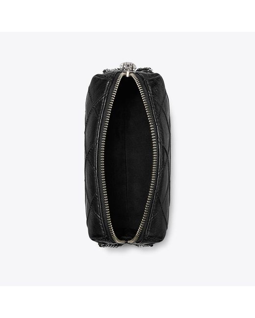Tory Burch Black Fleming Soft Distressed Crossbody Bag, One Size