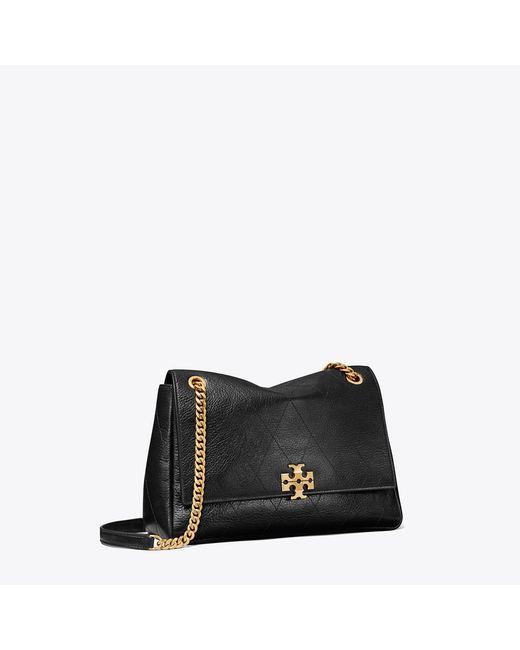 Tory Burch Black Charlie Quilted Shoulder Bag
