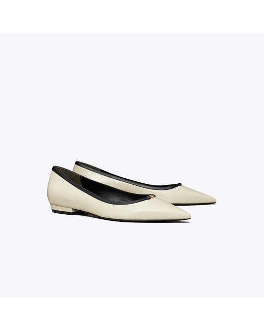 Tory Burch Multicolor Double T Buckle Flat