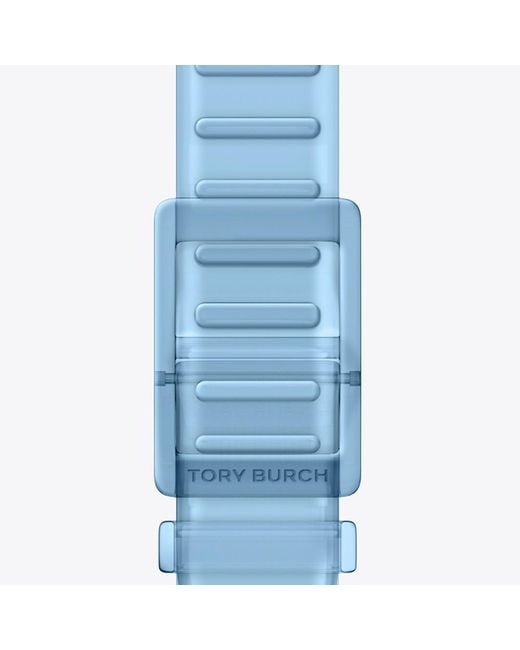Tory Burch Blue Single T Jelly Band For Apple Watch