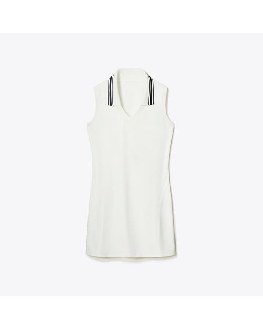 Tory Burch White V-Neck Tennis Dress