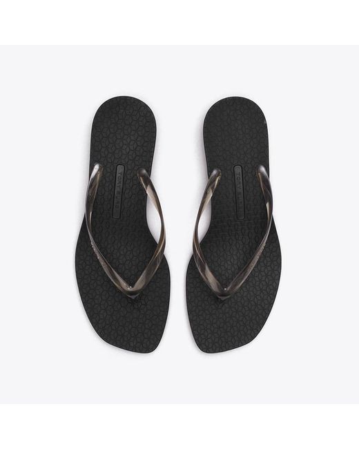 Tory Burch Black Jelly Heel Flip-Flop