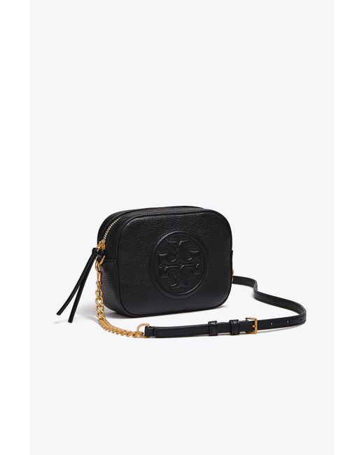 Tory Burch Bombe Logo Round Cross-body | 652 | Mini Bags in Black | Lyst