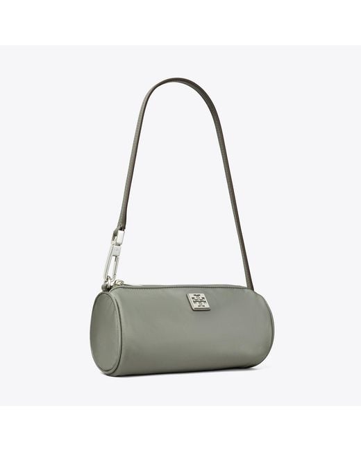 Tory Burch Gray Virginia Cylinder Bag