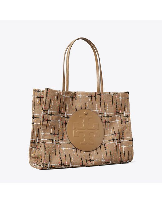 Tory Burch Natural Ella Embellished Tote, One Size