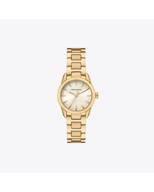 Tory Burch Metallic Small Miller Watch, One Size