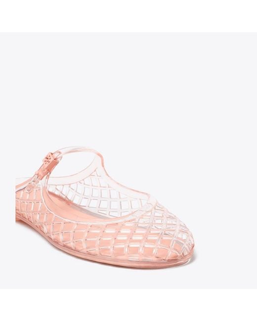 Tory Burch Pink Mellow Mary Jane Jelly