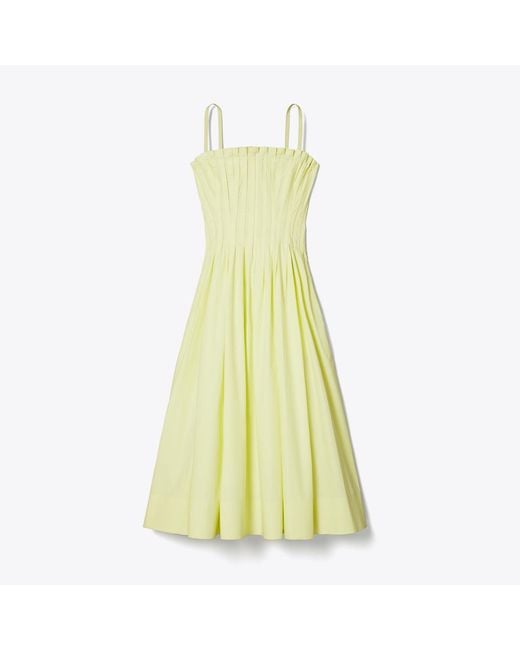 Tory Burch Yellow Cotton Poplin Dress