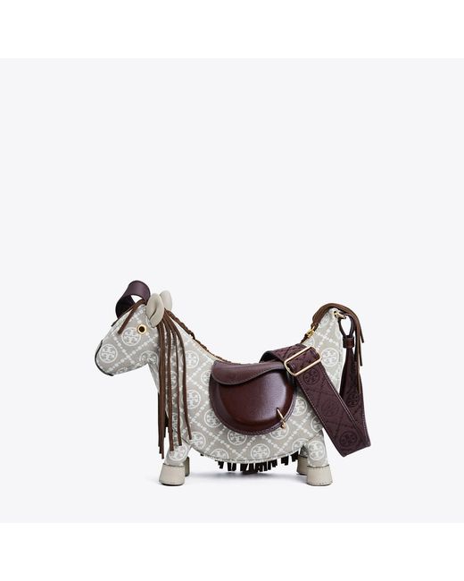 Tory Burch Natural Horse Mini Bag, One Size