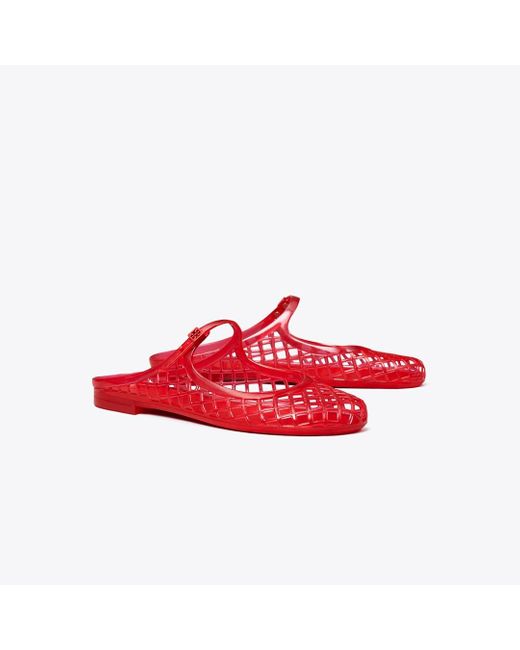 Tory Burch Red Mellow Mary Jane Jelly