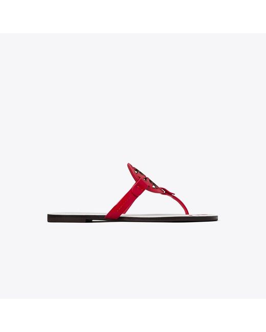 Tory Burch Red Miller Nail Polish Sandal