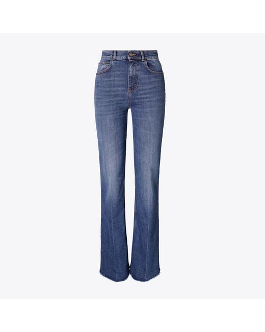 Tory Burch Blue Bootcut Jean