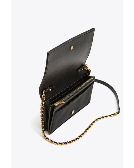 Tory Burch Fleming Wallet Crossbody Black Literacy Basics