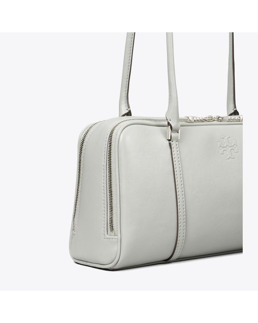 Tory Burch Gray Small Marshmallow Satchel, One Size