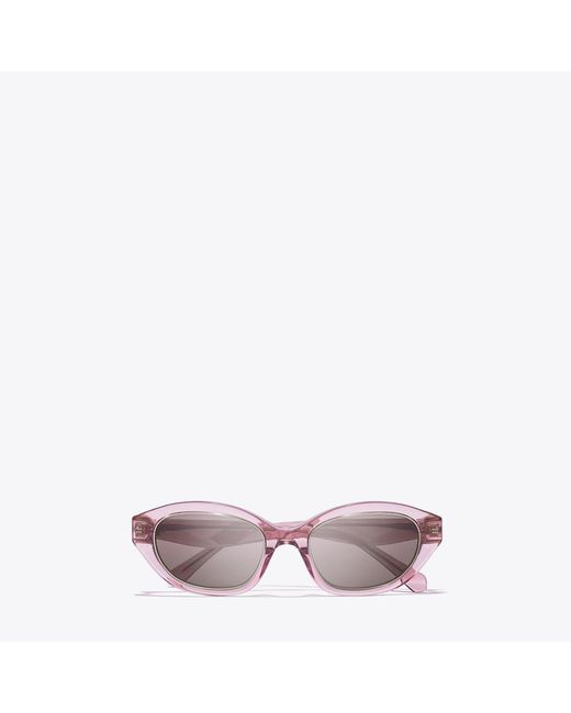 Tory Burch Pink Kira Cat-Eye Sunglasses