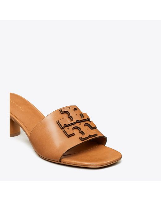Tory Burch Brown Ines 55Mm Leather Mules
