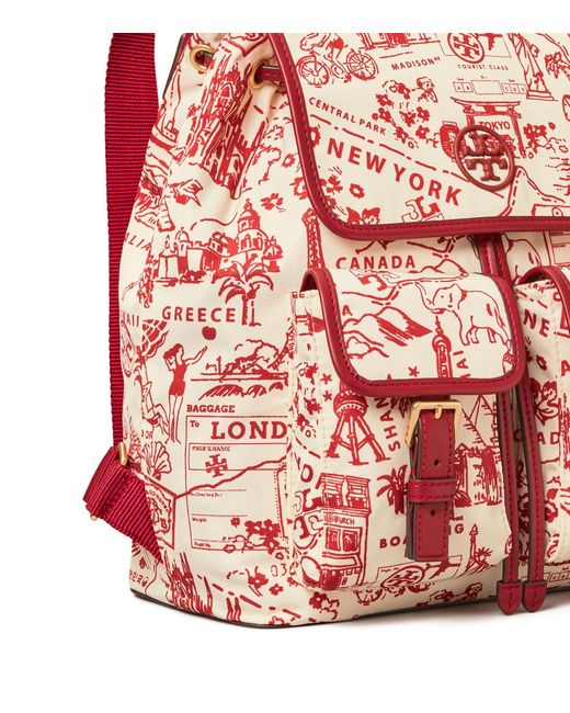 carter flap backpack tory burch