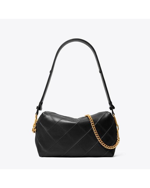 Tory Burch Black Large Fleming Soft Crossbody Bag