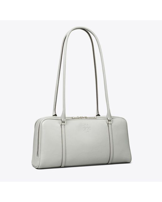 Tory Burch Gray Small Marshmallow Satchel, One Size