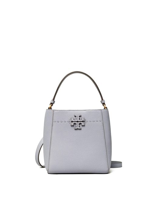 Tory Burch Leather Mcgraw Small Bucket Bag | Lyst