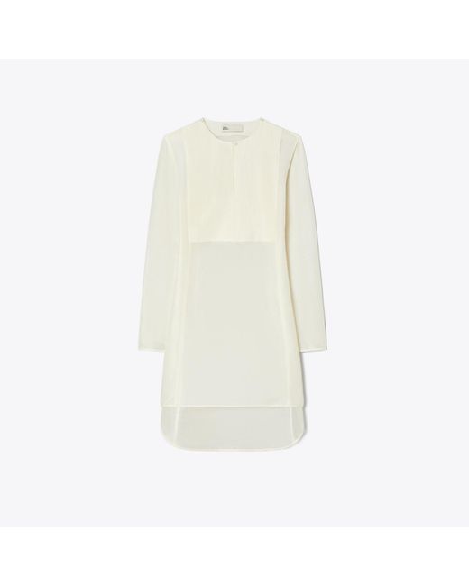 Tory Burch White Linen Tunic