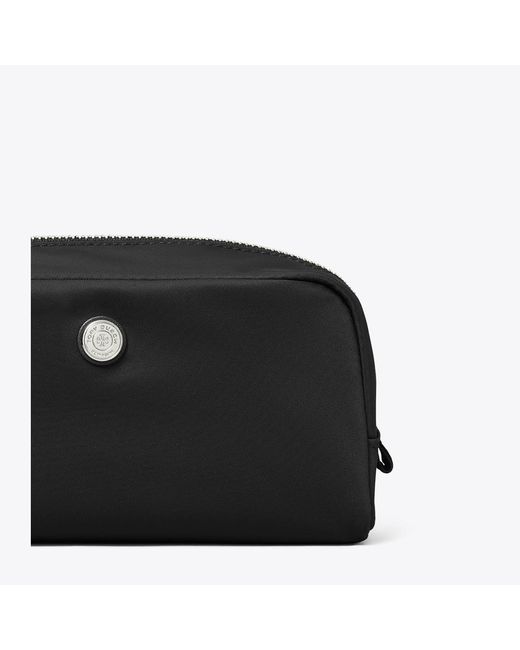 Tory Burch Black Medium Twist Cosmetic Case