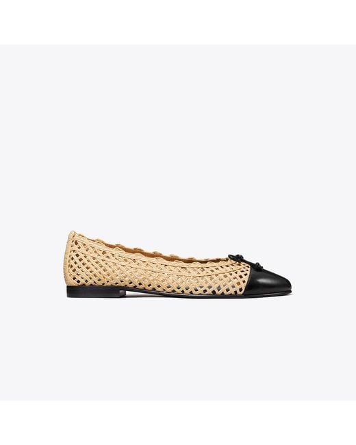 Tory Burch Multicolor Cap-Toe Ballet