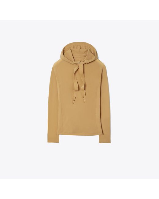 Tory Burch Natural Nylon Hoodie