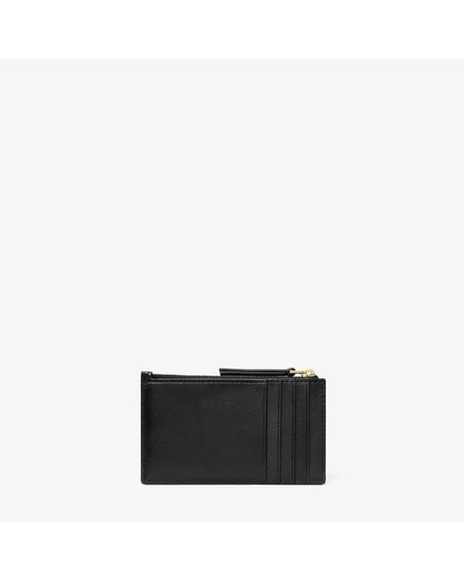 Tory Burch Black Kira Chevron Cardholder