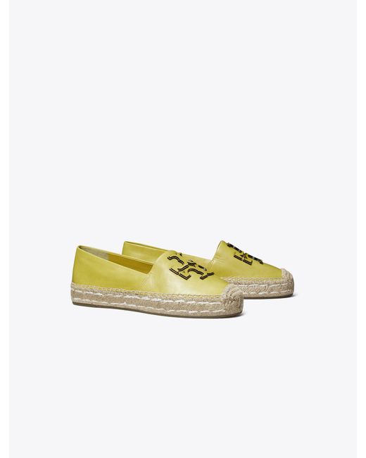 Tory Burch Yellow Ines Platform Espadrille