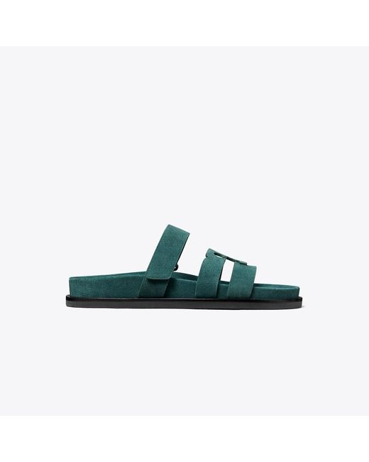 Tory Burch Green Ines Sport Slide
