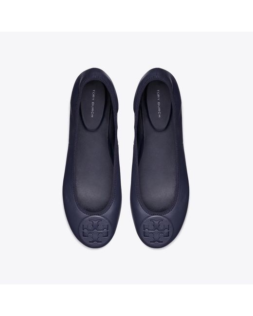 Tory Burch Blue Reva Travel Ballet