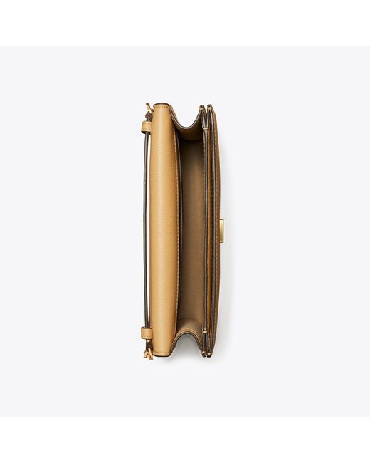 Tory Burch Natural Pebble Envelope Chain Wallet, One Size