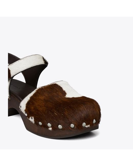 Tory Burch Brown Turnlock Clog