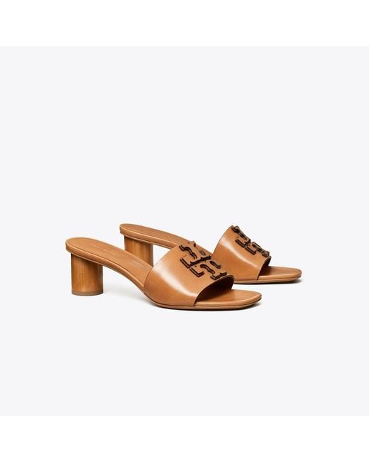 Tory Burch Brown Ines 55Mm Leather Mules